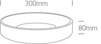 Plafoniera LED CCT 2700K-3000K-4000K 20W Alba CRI90