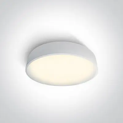 Plafoniera LED Dormitor 25W Alba Moderna cu Lumina calda D400mm