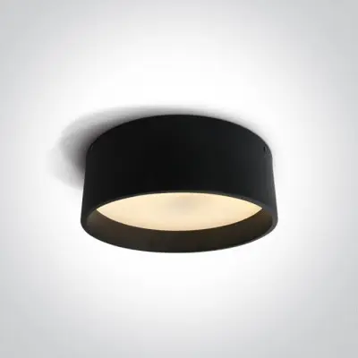 Plafoniera LED Living sau Dormitor Neagra 40W CRI90 cu lumina calda