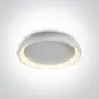 Plafoniera Living Alba 50W cu Lumina Calda Design Modern