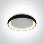 Plafoniera Living Neagra 50W cu Lumina Calda Design Modern