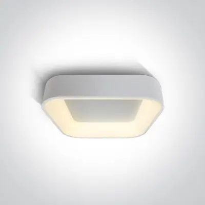 Plafoniera LED Patrata Alba 38W 3000K Bucatarie sau Dormitor