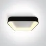 Plafoniera LED Patrata Neagra 50W 3000K Living