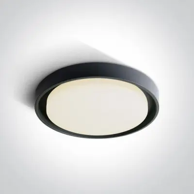 Plafoniera Baie Antracit LED IP54 30W Lumina Calda Rotunda