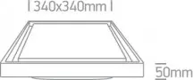 Plafoniera LED Exterior IP54 30W Lumina Calda Rotunda