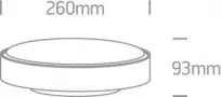 Plafoniera exterior IP65 Alba cu dulie clasica E27 D260mm