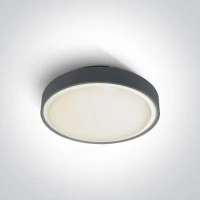 Plafoniera exterior IP65 Antracit cu doua dulii clasice E27 D260mm