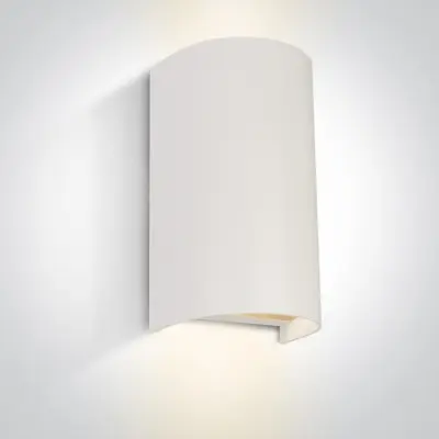 Aplica perete exterior pentru perete cu lumina in doua directii Alba IP65 2XGU10