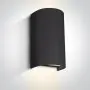 Aplica perete exterior pentru perete cu lumina in doua directii Alba IP65 2XGU10