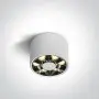 Spot Tavan Alb cu Negru 6W Lumina Calda CRI90 Design Modern cu 5 Ani Garantie