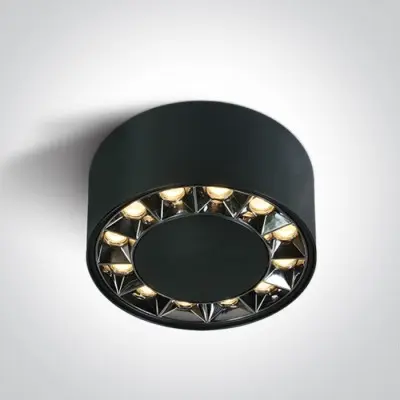 Spot Tavan Negru 20W Lumina Calda CRI90 Design Modern cu 5 Ani Garantie