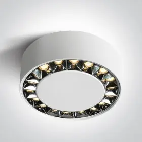 Spot Tavan Alb cu Negru 24W Lumina Calda CRI90 Design Modern cu 5 Ani Garantie