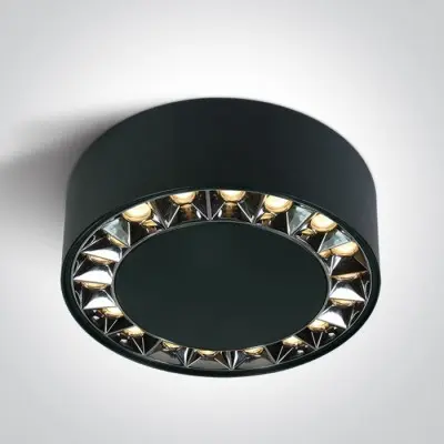 Spot Tavan Negru 24W Lumina Calda CRI90 Design Modern cu 5 Ani Garantie