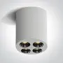 Spot Tavan Alb cu Negru 10W Lumina Calda CRI90 h83mm Design Modern cu 5 Ani Garantie