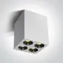 Spot Tavan Alb cu Negru 10W Lumina Calda CRI90 h83mm Living