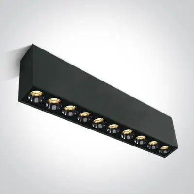 Spot Tavan Negru 24W Lumina Calda CRI90 Liniar Living