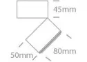 dimensiuni spot led aplicat
