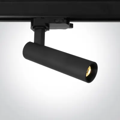 Spot LED pe sina Dimabil Triac 9W 3000K Negru CRI90 sina trifazica