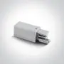 Conector alimentare sina trifazica Alb cu 3 faze si un nul