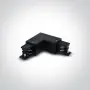 Conector L sina spoturi led trifazica 220V Negru