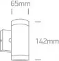Aplica Perete Exterior, Doua Directii, Maro h142mm D65