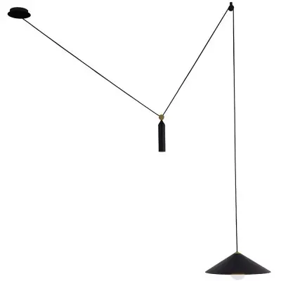Pendul Negru cu Auriu D420mm H310mm