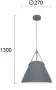 Pendul Gri D270mm H1300mm