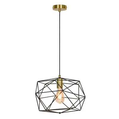 Pendul Negru cu Auriu D370 mm H1200mm