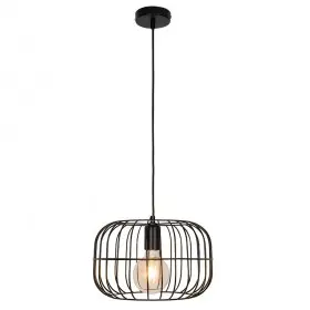 Pendul Negru D300mm H1100mm