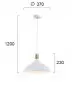 Pendul Alb D370mm H1200mm