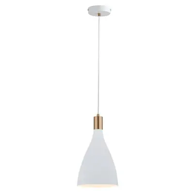Pendul Alb D190mm x H1200mm