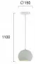 Pendul Gri D150mm H1100mm