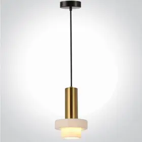Pendul Auriu cu Alb D150mm H1400mm