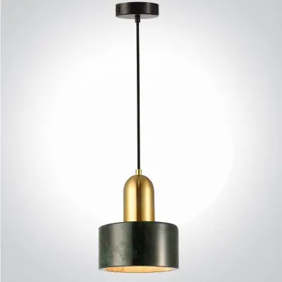 Pendul Negru cu Auriu D150mm H1400mm