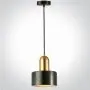 Pendul Negru cu Auriu D150mm H1400mm