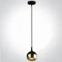 Pendul Negru cu Auriu D90mm H1200mm
