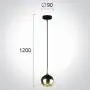 Pendul Negru cu Auriu D90mm H1200mm
