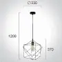 Pendul Negru D330mm H1200mm