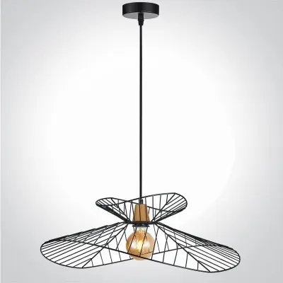 Pendul Negru D500mm H1500mm