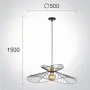 Pendul Negru D500mm H1500mm