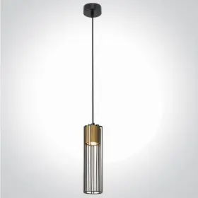 Pendul Negru cu Auriu D75mm H1600mm