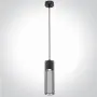 Pendul Negru D75mm H1600mm