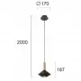 Pendul Negru D170mm H2000mm