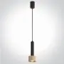 Pendul Negru cu Auriu D70mm H1840mm