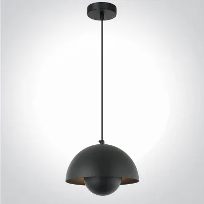 Pendul Negru cu Auriu D230mm H1500mm