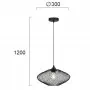Pendul Negru D300mm x H1200mm