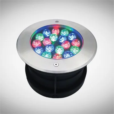 Spot LED Pardoseala Incastrat Exterior RGB 12V 18W IP68