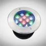 Spot LED Pardoseala Incastrat Exterior RGB 12V 12W IP68