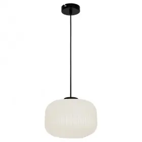Pendul Sticla Alba D350mm H1270mm