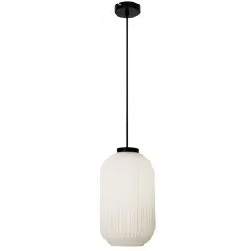Pendul Sticla Alba D200mm H1360mm
